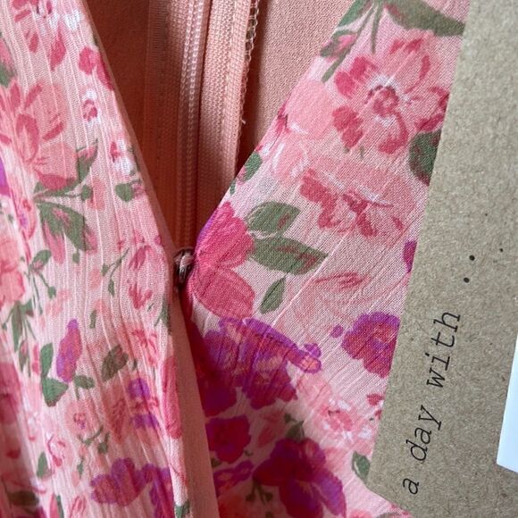 Nwt Do + Be Pink Floral Dress Small - Picture 7 of 15